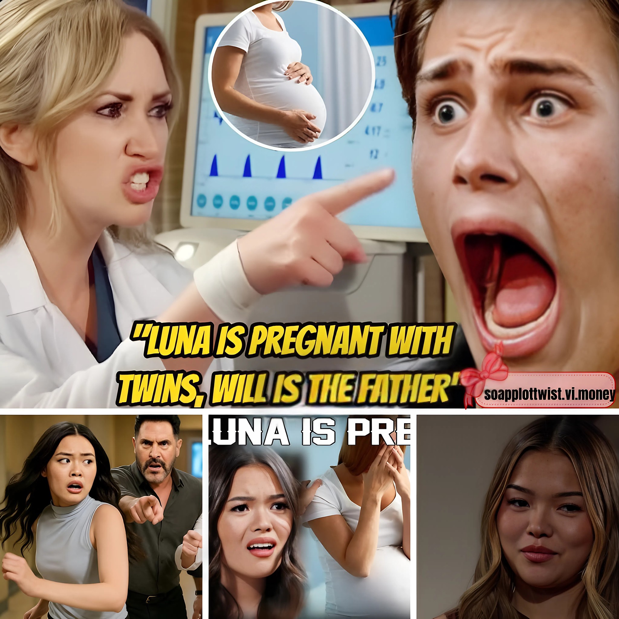 “Luna is pregnant with twins, Will is the father” Bridget shouted The Bold and the Beautiful Spoiler