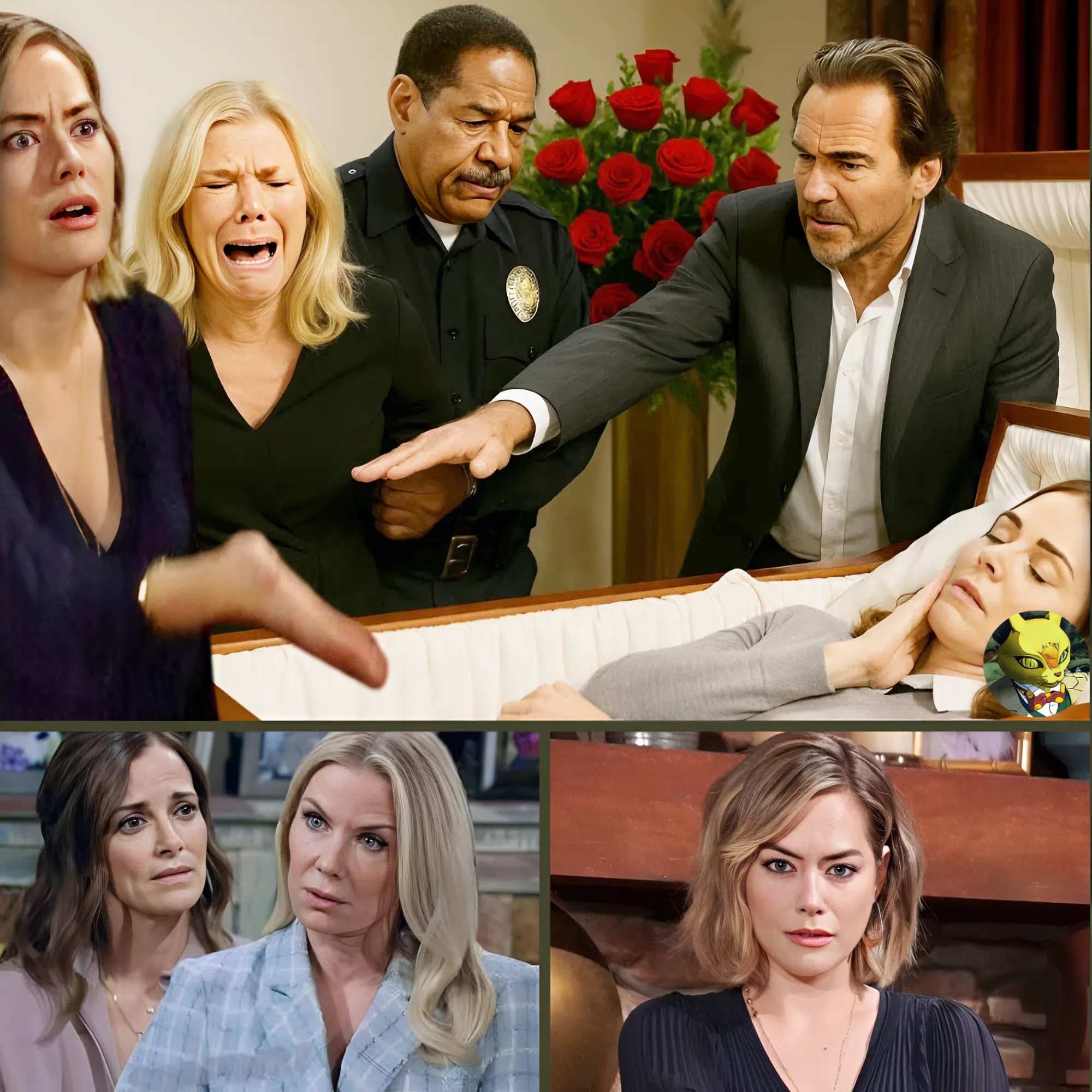 Taylor Hayes’ Body: Diva Brooke Logan Framed For Murder—while Sheila Watches Calmly!