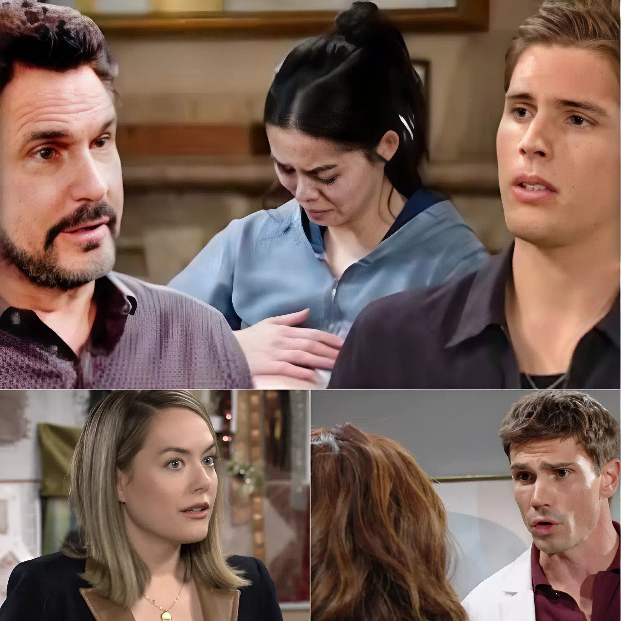 Explosive drama hits Los Angeles! Luna’s pregnancy shocks Bill, Finn lashes out at Li, and Hope faces a romantic crossroads in The Bold and the Beautiful this week: “Chaos reigns!