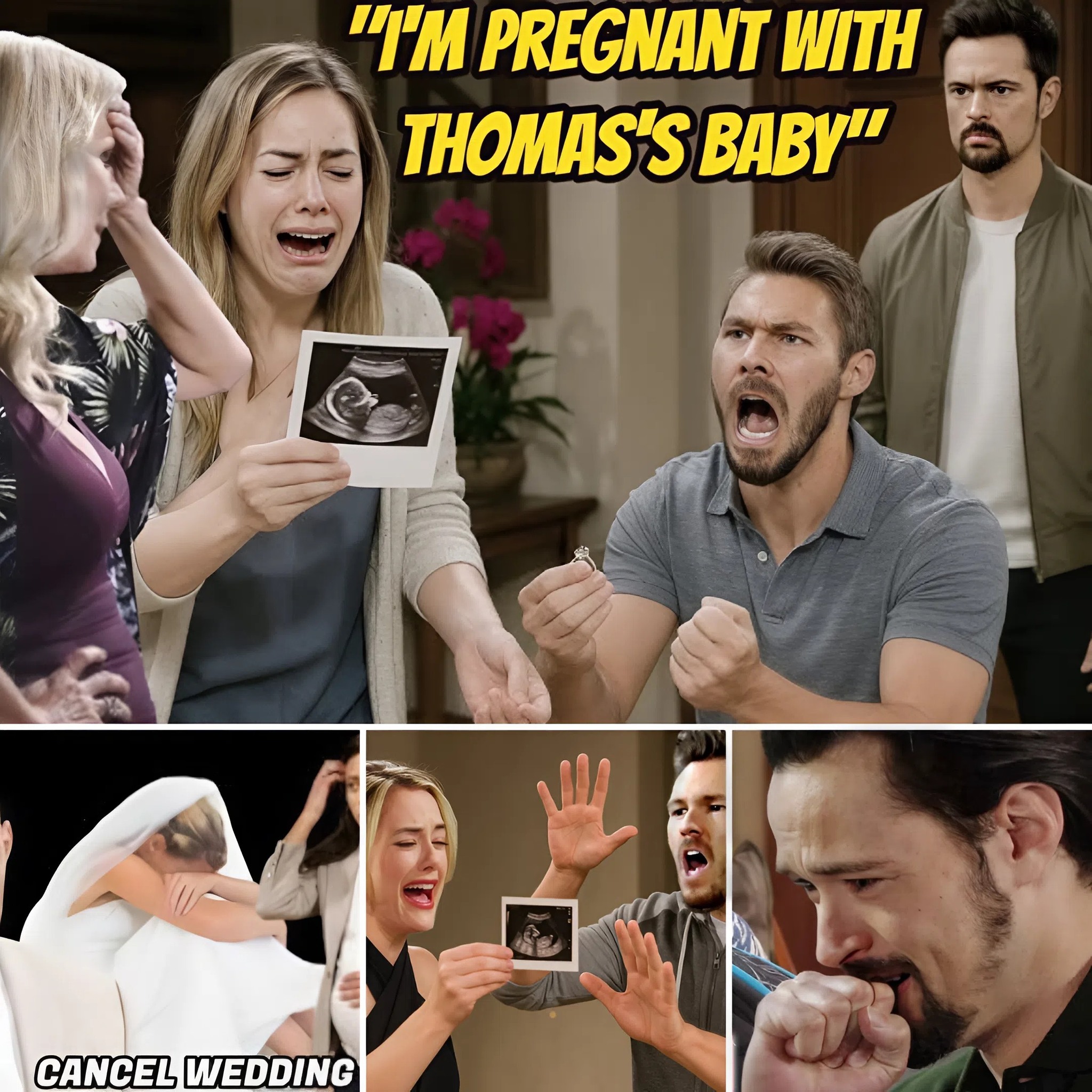 “I’M PREGNANT WITH THOMAS’S BABY!” Hope tearfully refused Liam’s proposal The Bold and the Beautiful