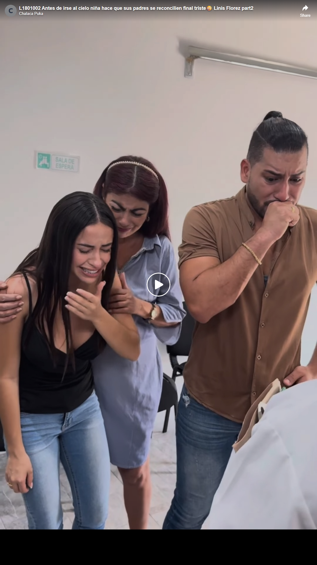 L1801002 Antes de irse al cielo niña hace que sus padres se reconcilien final triste😢 Linis Florez part2